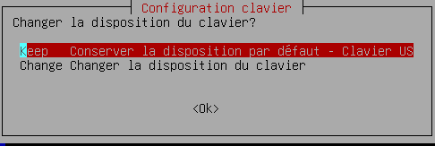 Configuration clavier