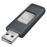 Logo du logiciel Rufus : En forme de clé USB rétractable